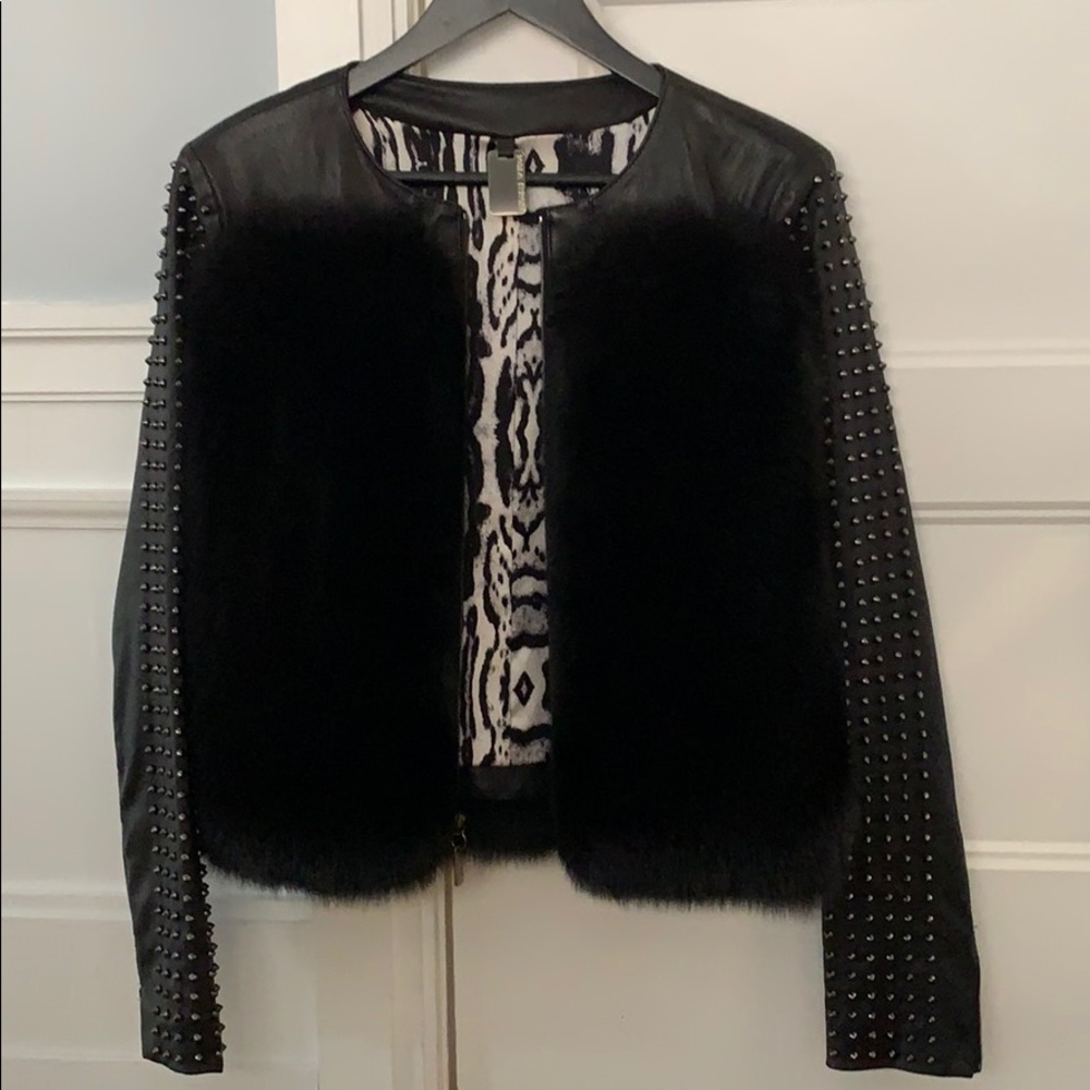Thomas Wylde Embellished Fox Fur jacket
